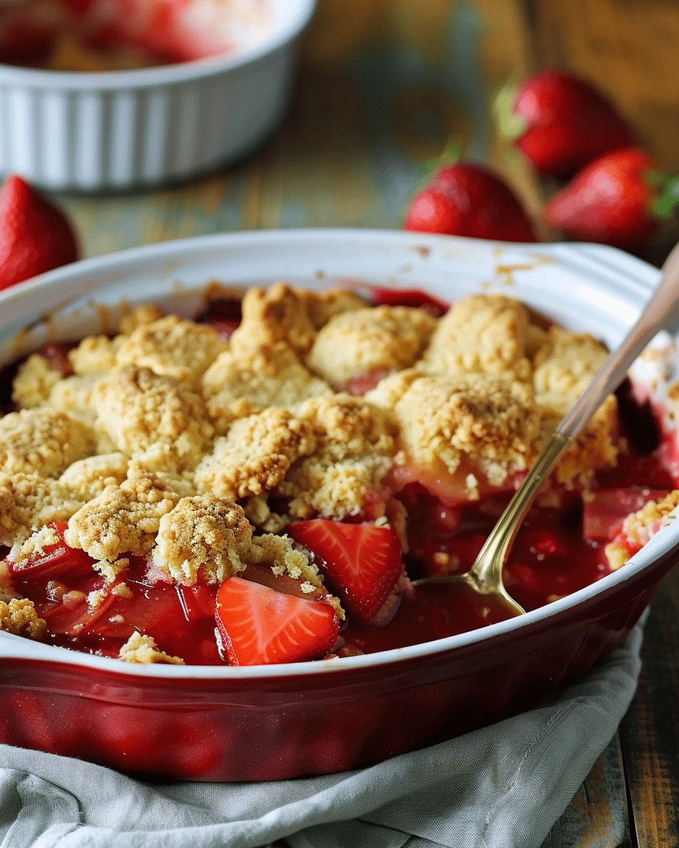 Strawberry Rhubarb Cobbler