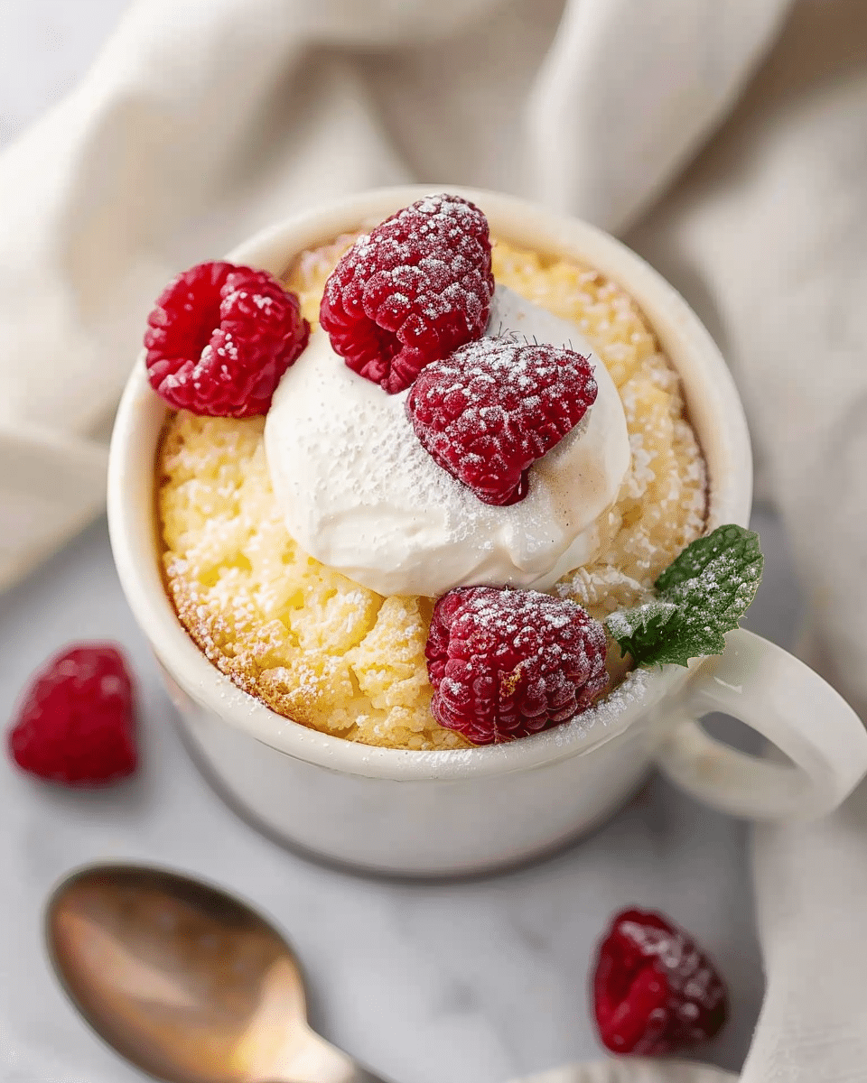 Tasty Keto Vanilla Mug Cake Recipe