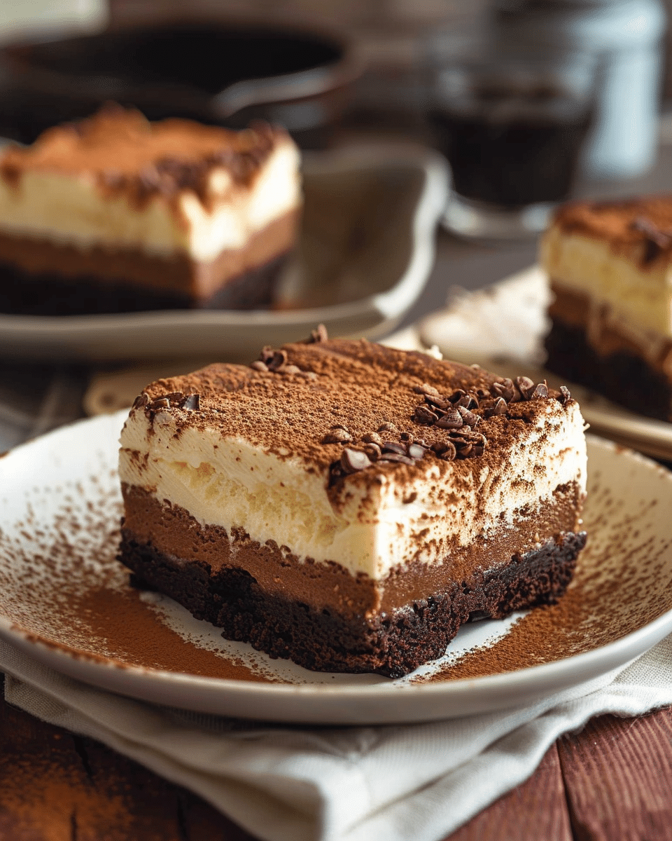 Tiramisu Brownies
