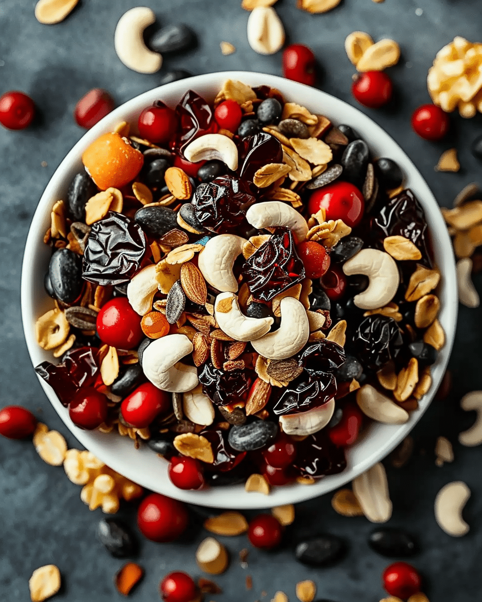 Deliciously Spooky Vampire Bite Trail Mix for Halloween Parties