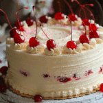 Vintage Maraschino Cherry Cake