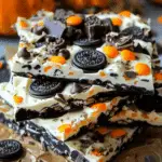 White Chocolate Halloween Oreo Bark