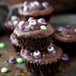 Witch's Cauldron Halloween Brownie Bites
