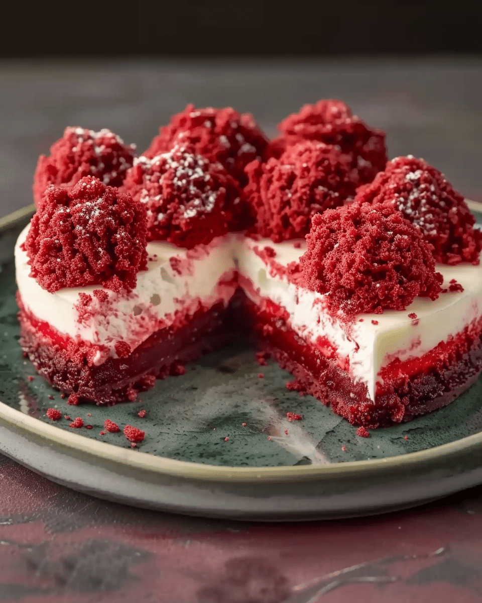 Irresistible Vampire Bite Red Velvet Cheesecake: A Spooky Halloween Showstopper