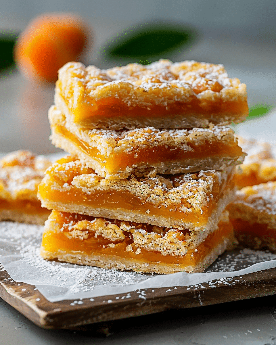 Buttery Apricot Shortbread Bars – Easy Fruit Dessert Recipe