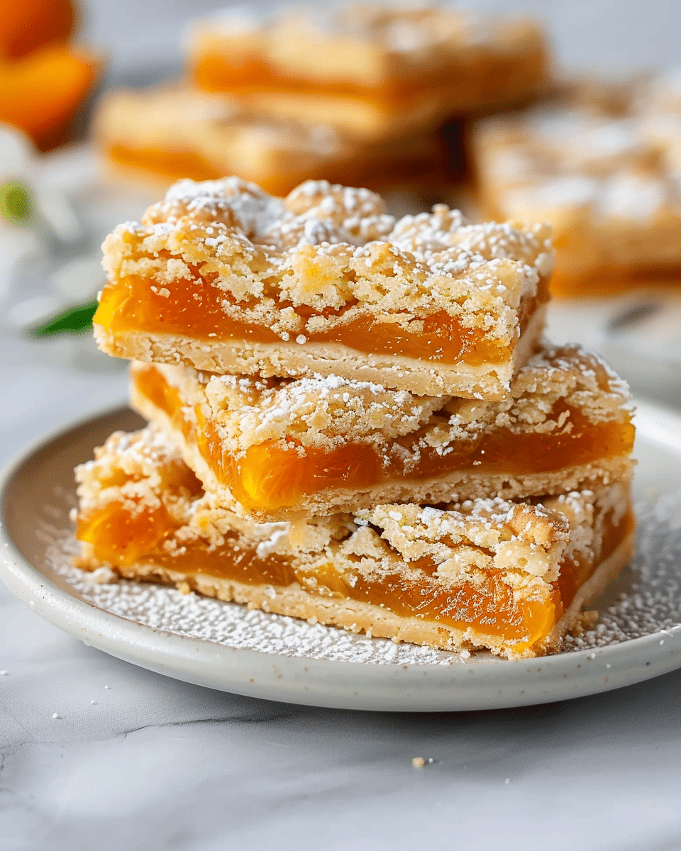 Buttery Apricot Shortbread Bars – Easy Fruit Dessert Recipe