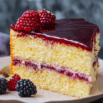 Berry-Glazed Yellow Cake