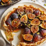Caramelized Honey & Pistachio Fig Tarte Tatin