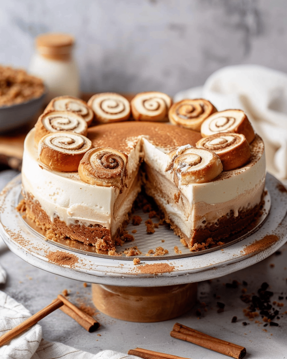 Cinnamon Roll Cheesecake