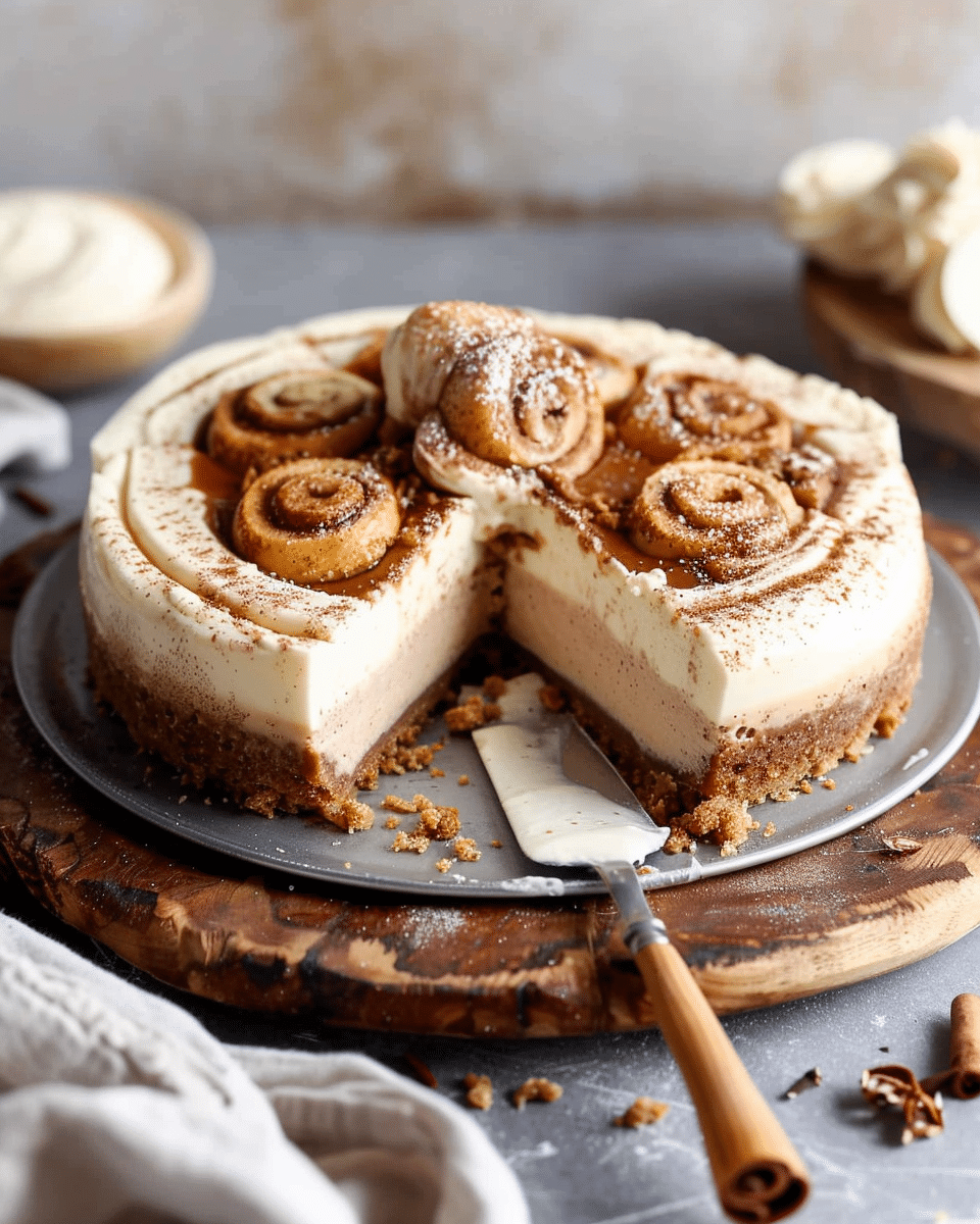 Cinnamon Roll Cheesecake