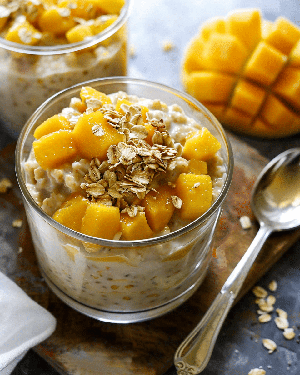 Mango Overnight Oats Recipe
