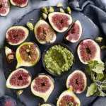 Figs with Pistachio Butter
