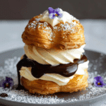 Classic Profiteroles Recipe with Choux Pastry and Craquelin