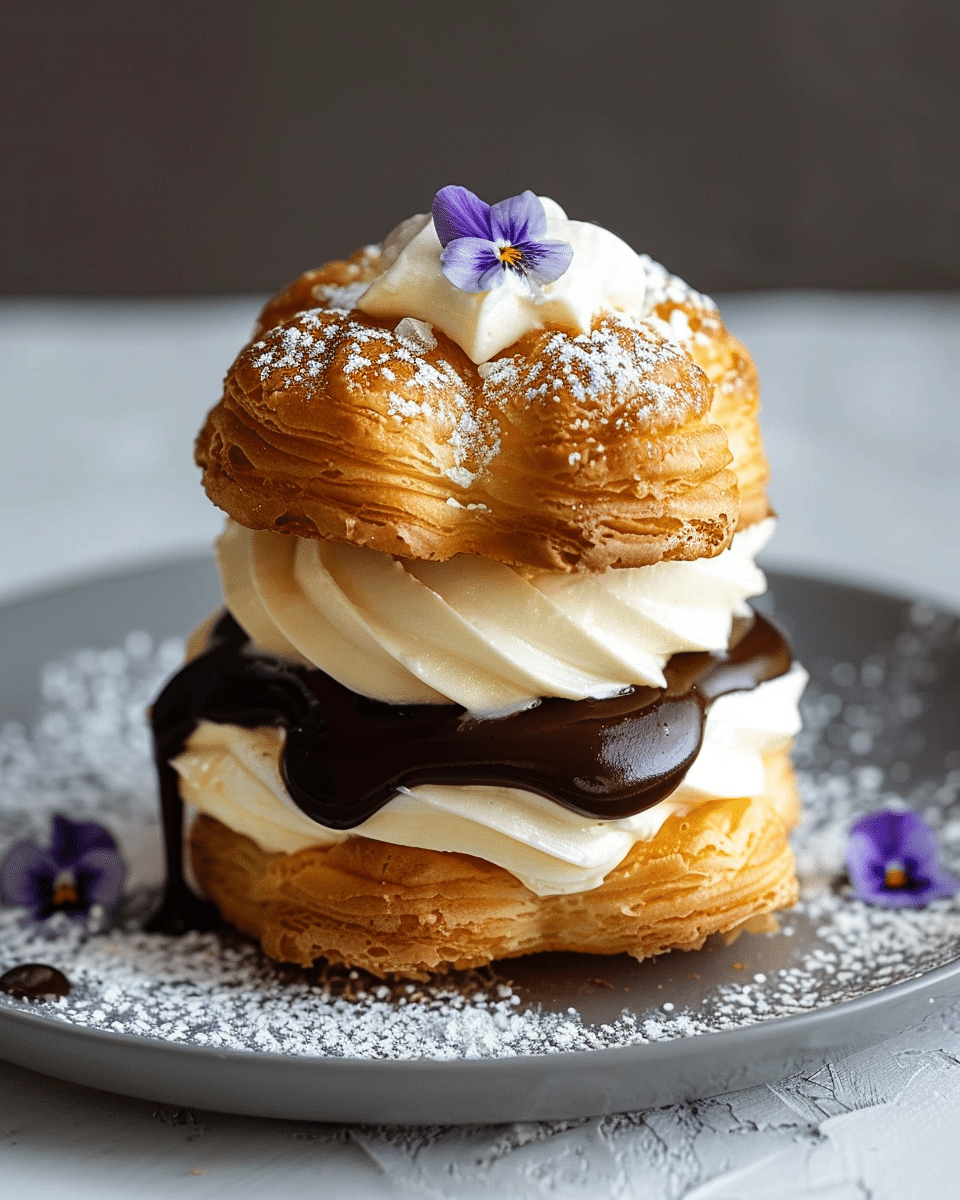 Classic Profiteroles Recipe with Choux Pastry and Craquelin