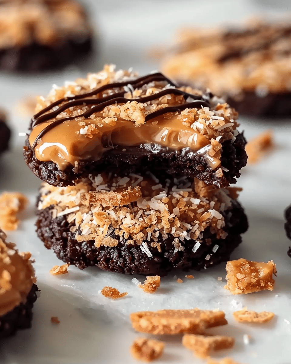 Homemade Samoas Girl Scout Cookies