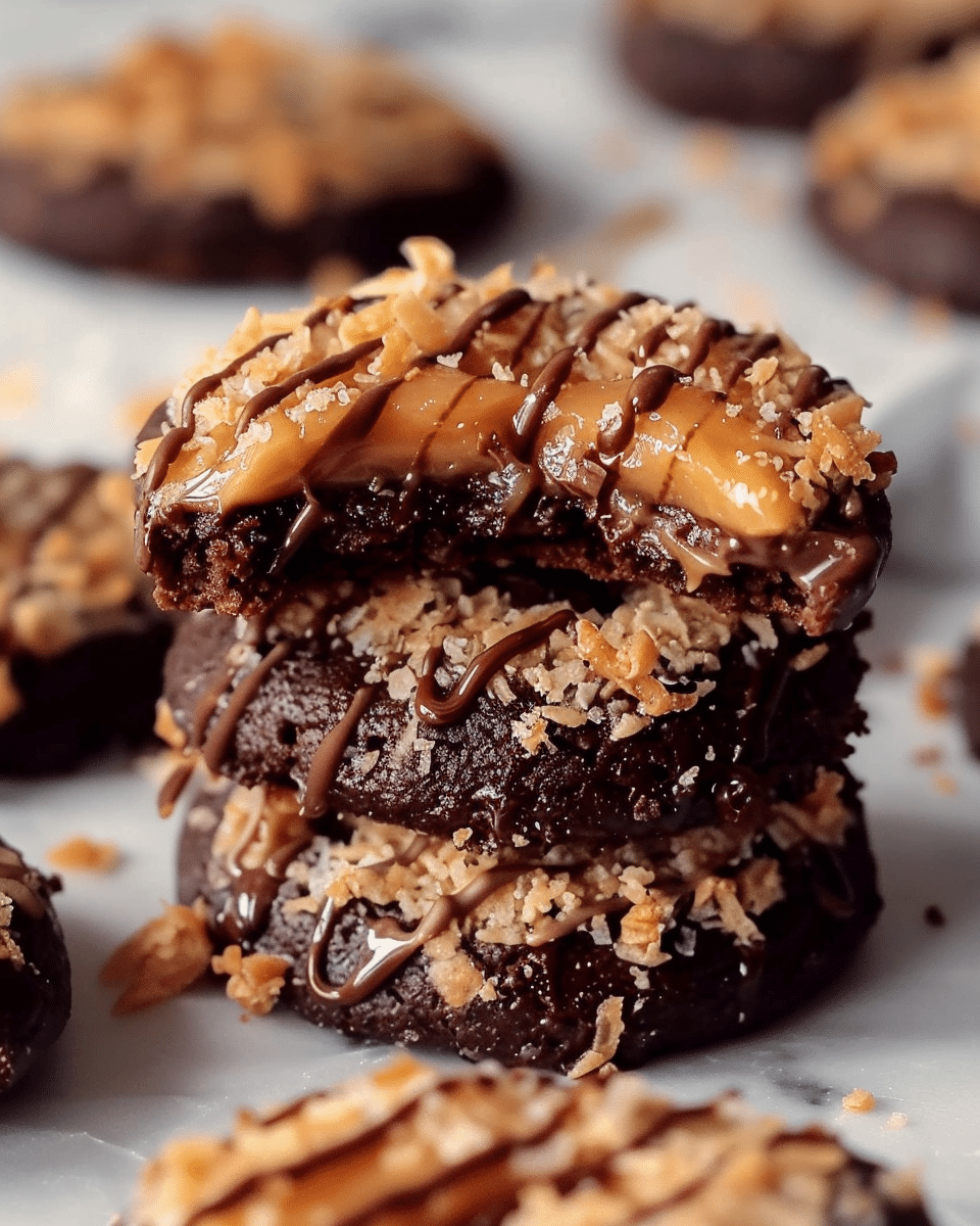 Homemade Samoas Girl Scout Cookies