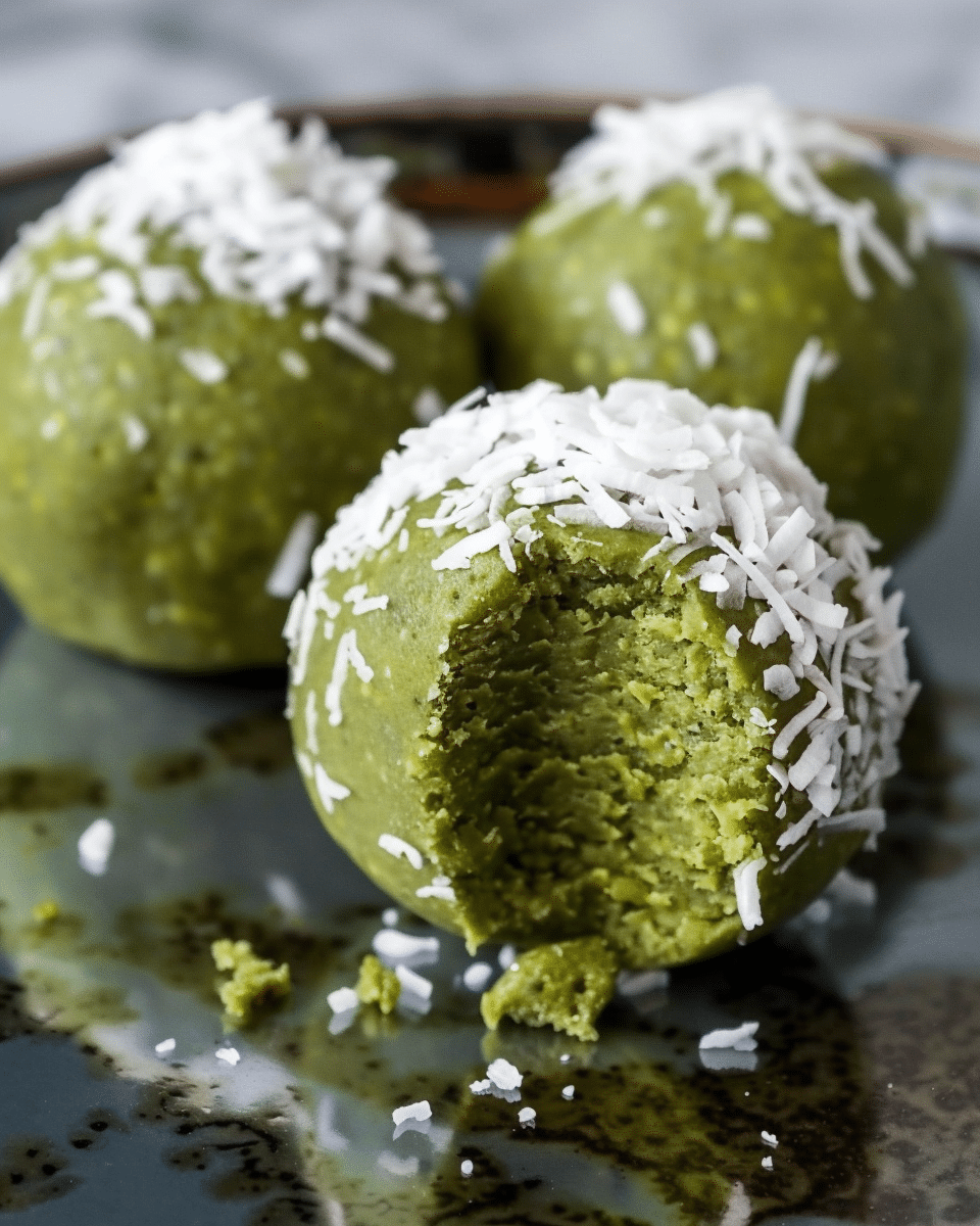 Matcha Coconut Balls