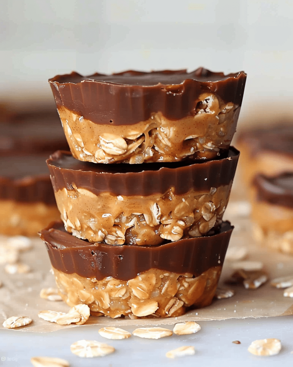 No-Bake Peanut Butter Oat Cups