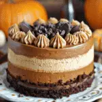 Pumpkin Chocolate Mousse Cake