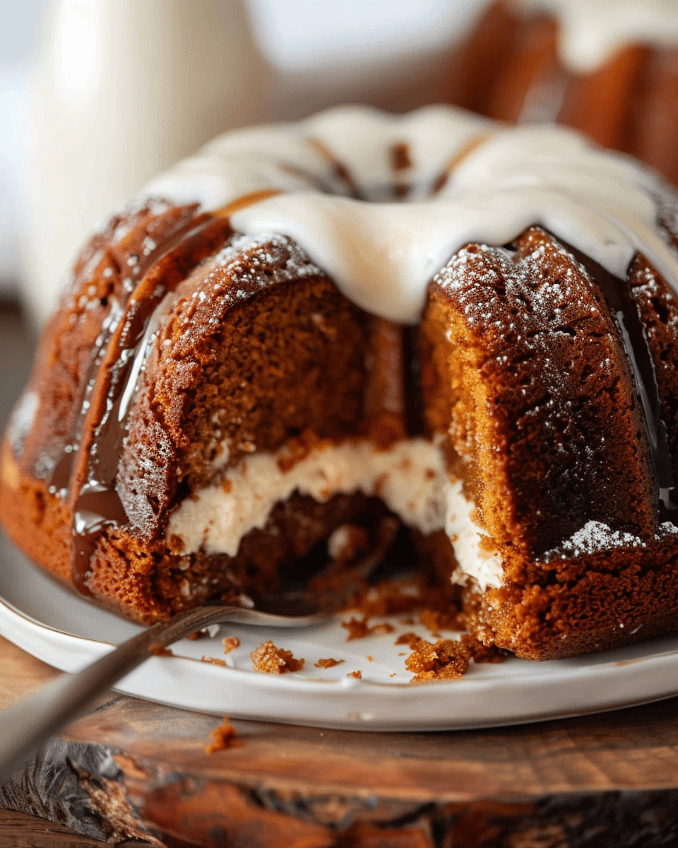 Pumpkin Cream Cheese Bundt Cake