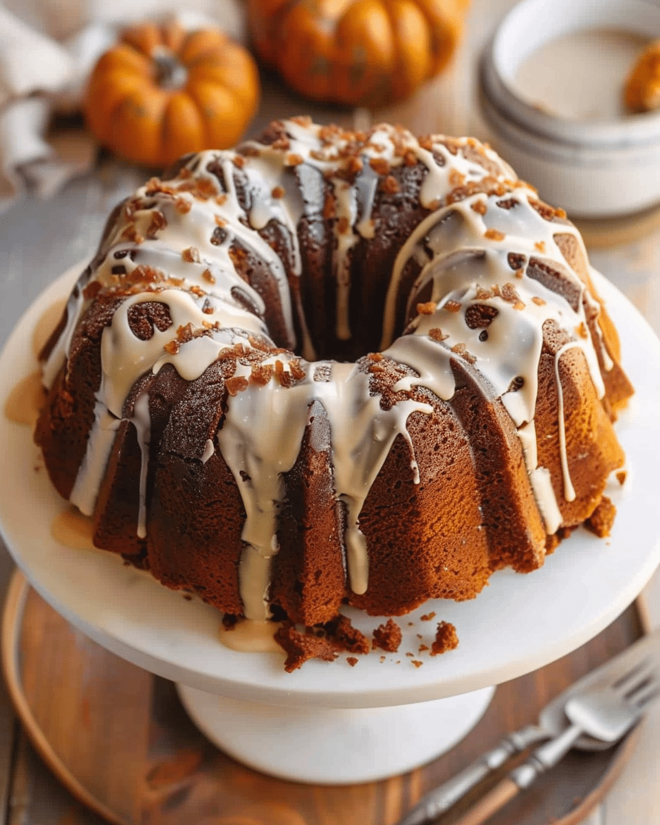 Pumpkin Cream Cheese Bundt Cake