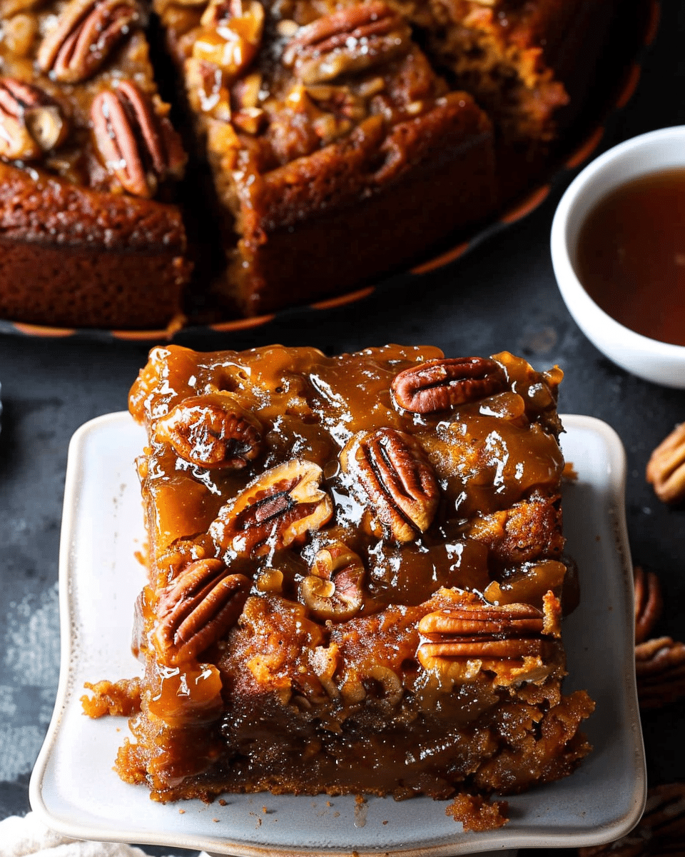 Pumpkin Pecan Upside Down Cake Recipe