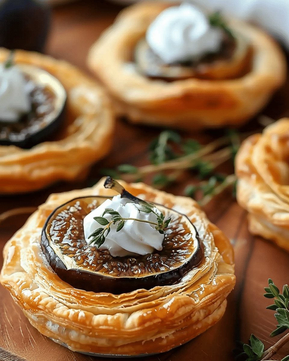 Savory Goat Cheese and Fig Puff Pastry Tarts to Impress Guests