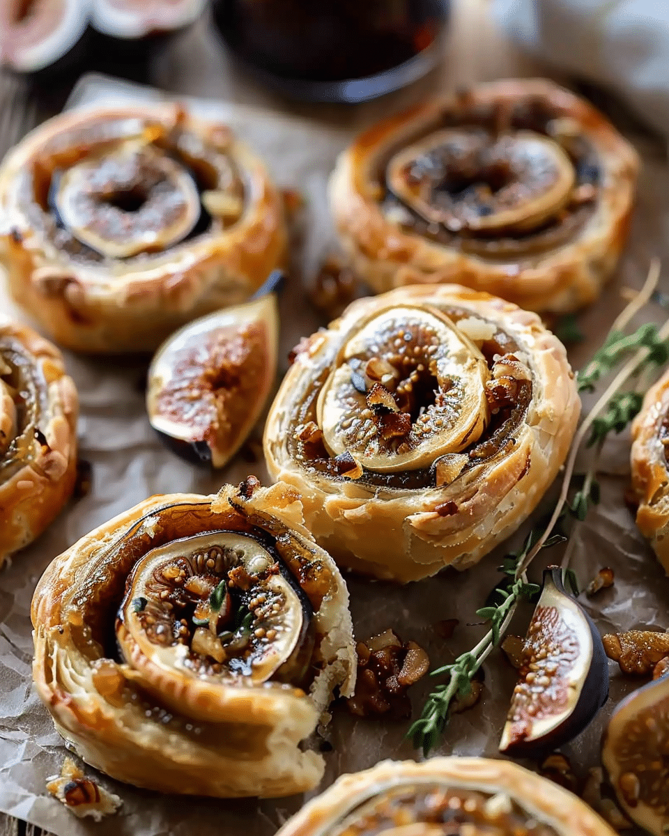 Simple Fig and Goat Cheese Pinwheels