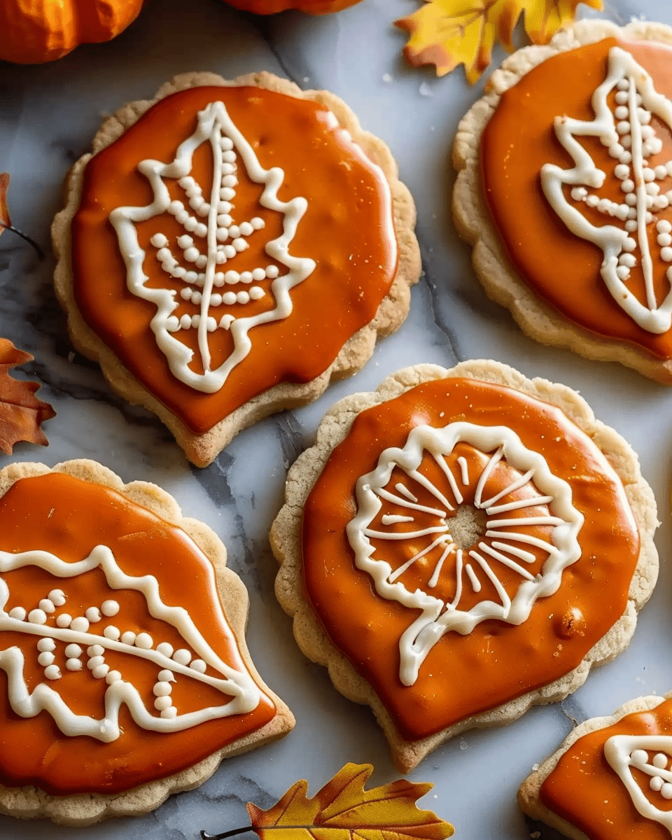 Simple Pumpkin Pie Cut Out Cookies