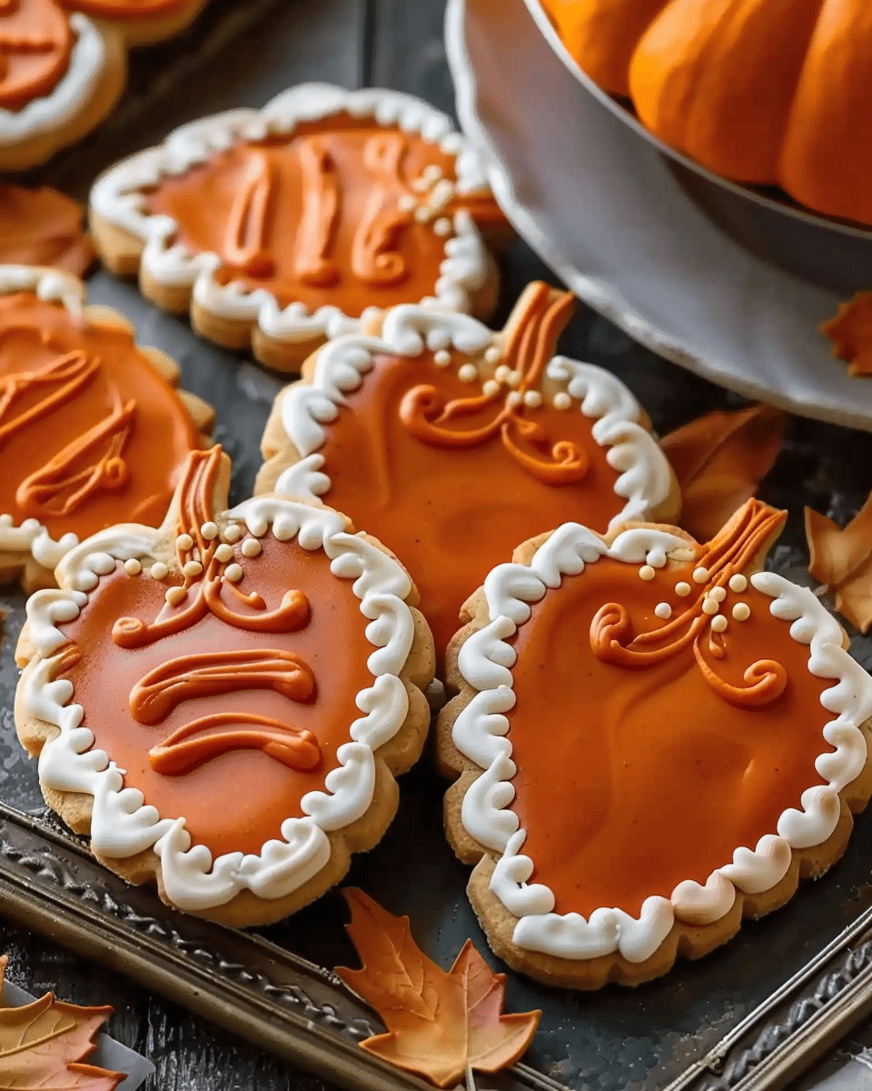 Simple Pumpkin Pie Cut Out Cookies