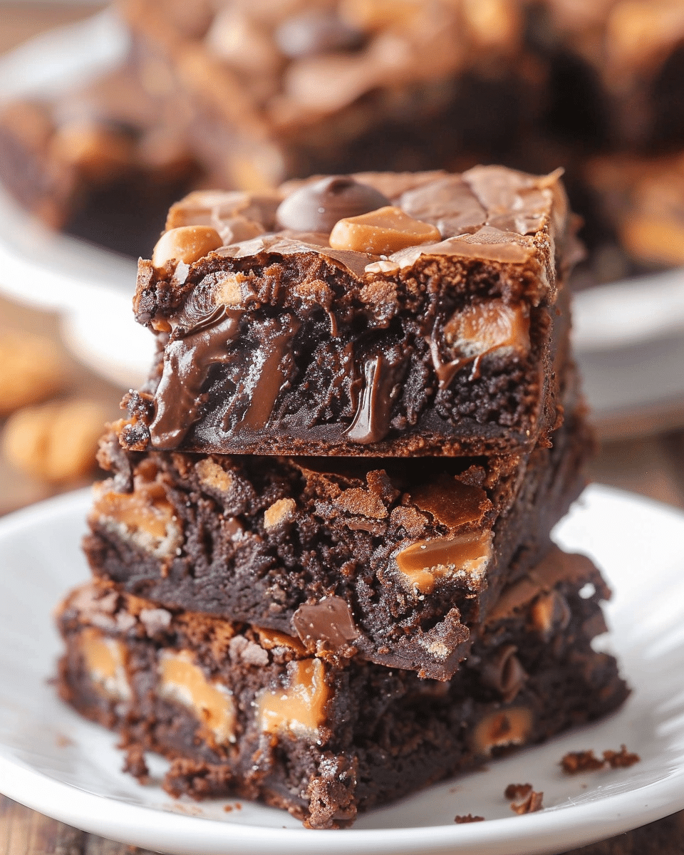 Snickers Brownies Recipe