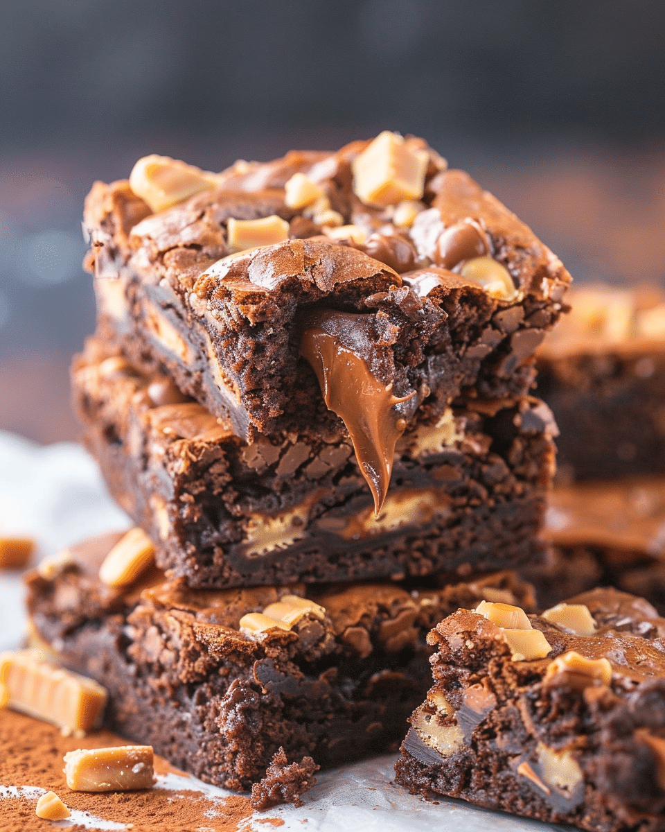 Snickers Brownies Recipe