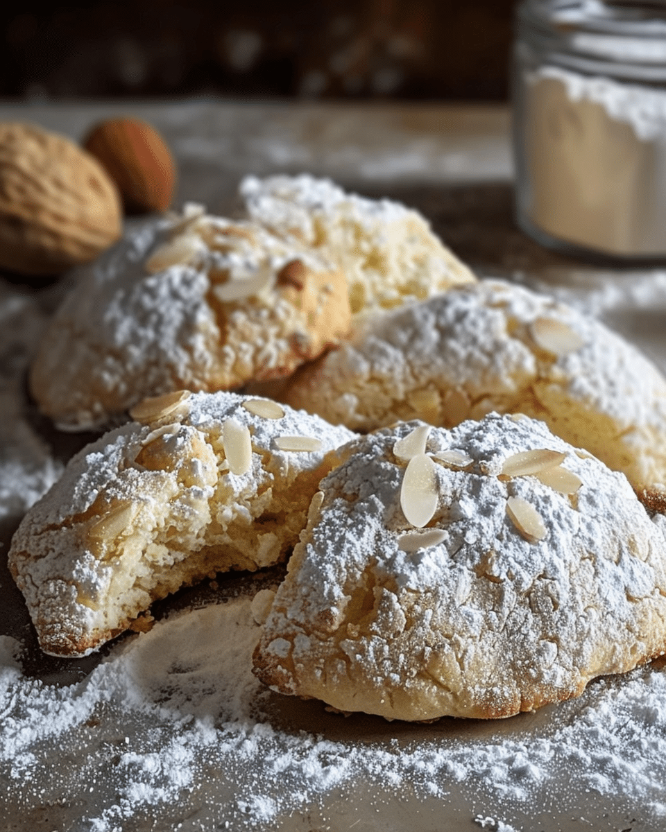 Soft Ricotta Almond Pillows