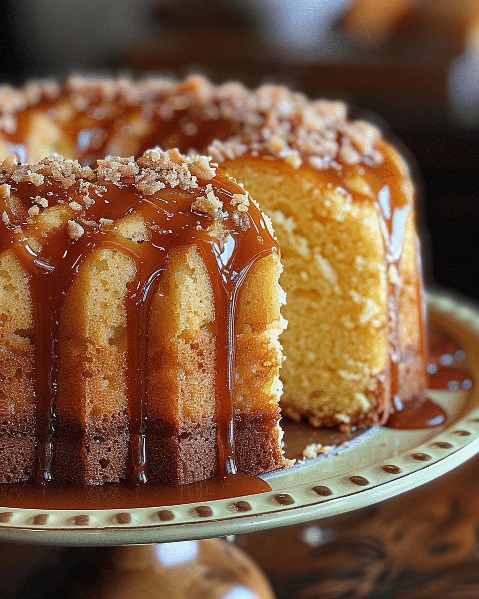 Salted Caramel Kentucky Butter Cake