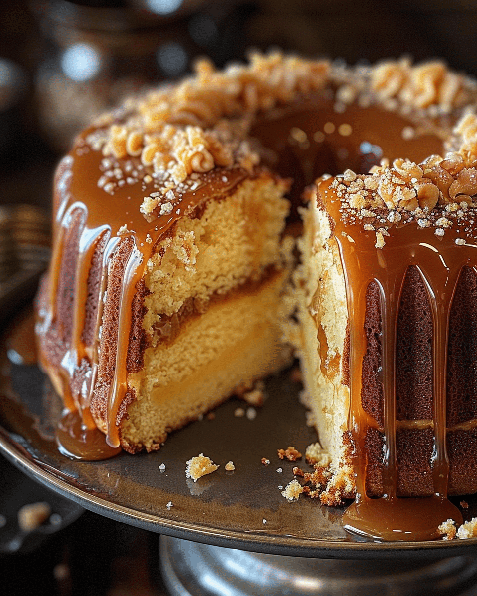 Salted Caramel Kentucky Butter Cake