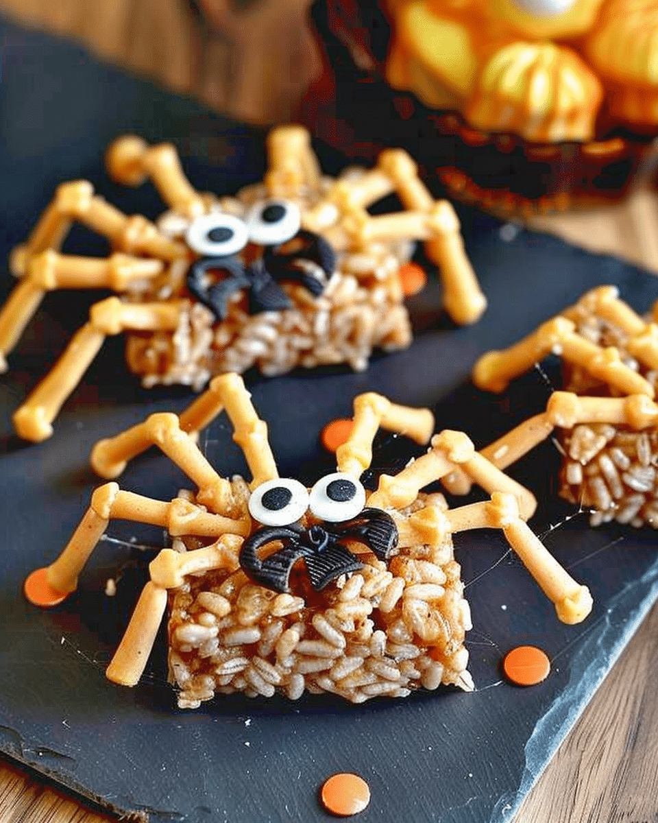 Spider Rice Krispie Treats