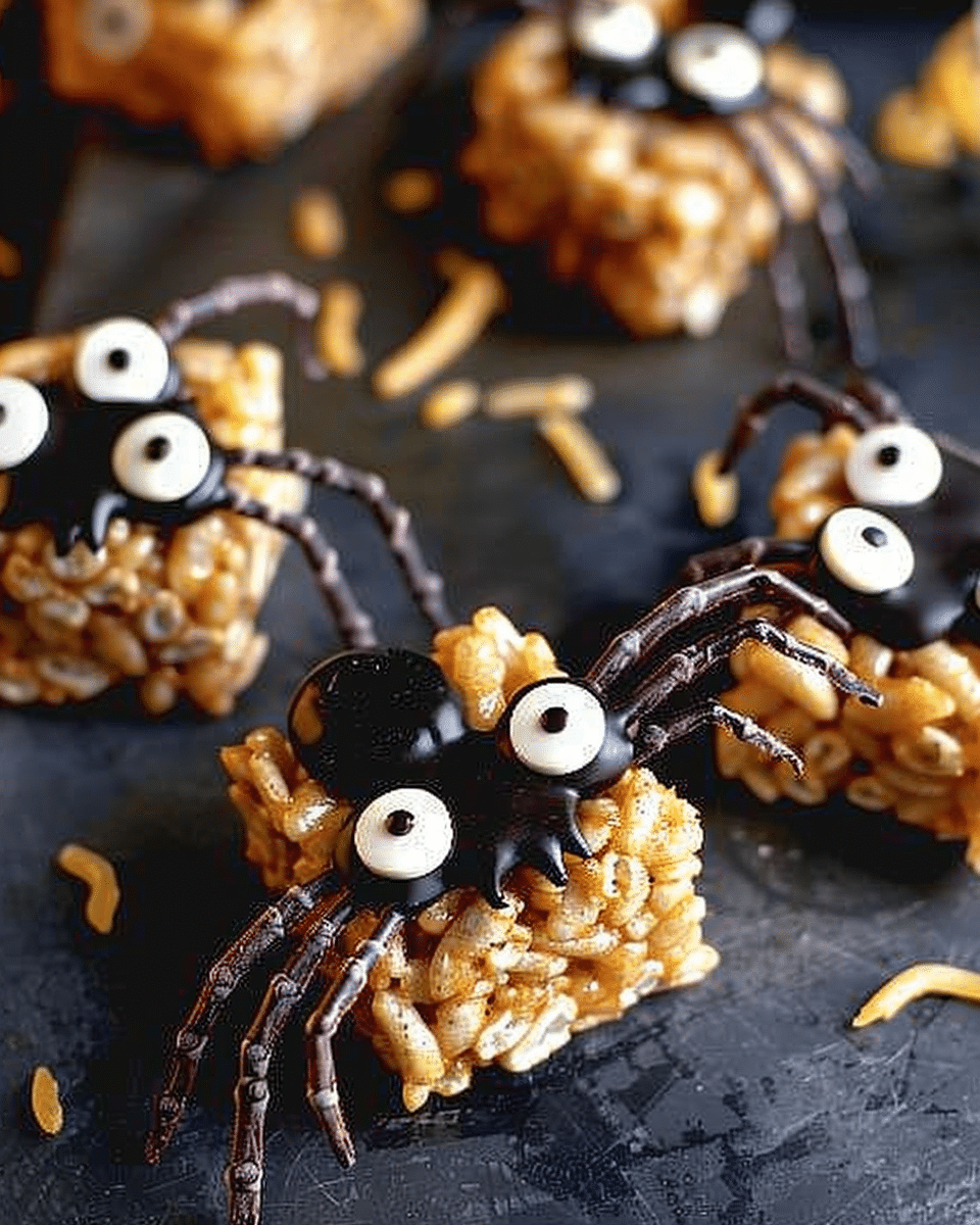 Spider Rice Krispie Treats