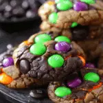 Spooky Halloween M&M Cookies