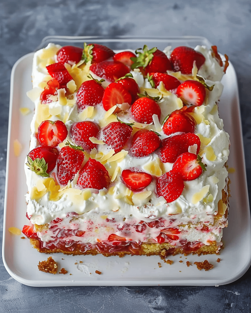 Strawberry Earthquake Cake Recipe