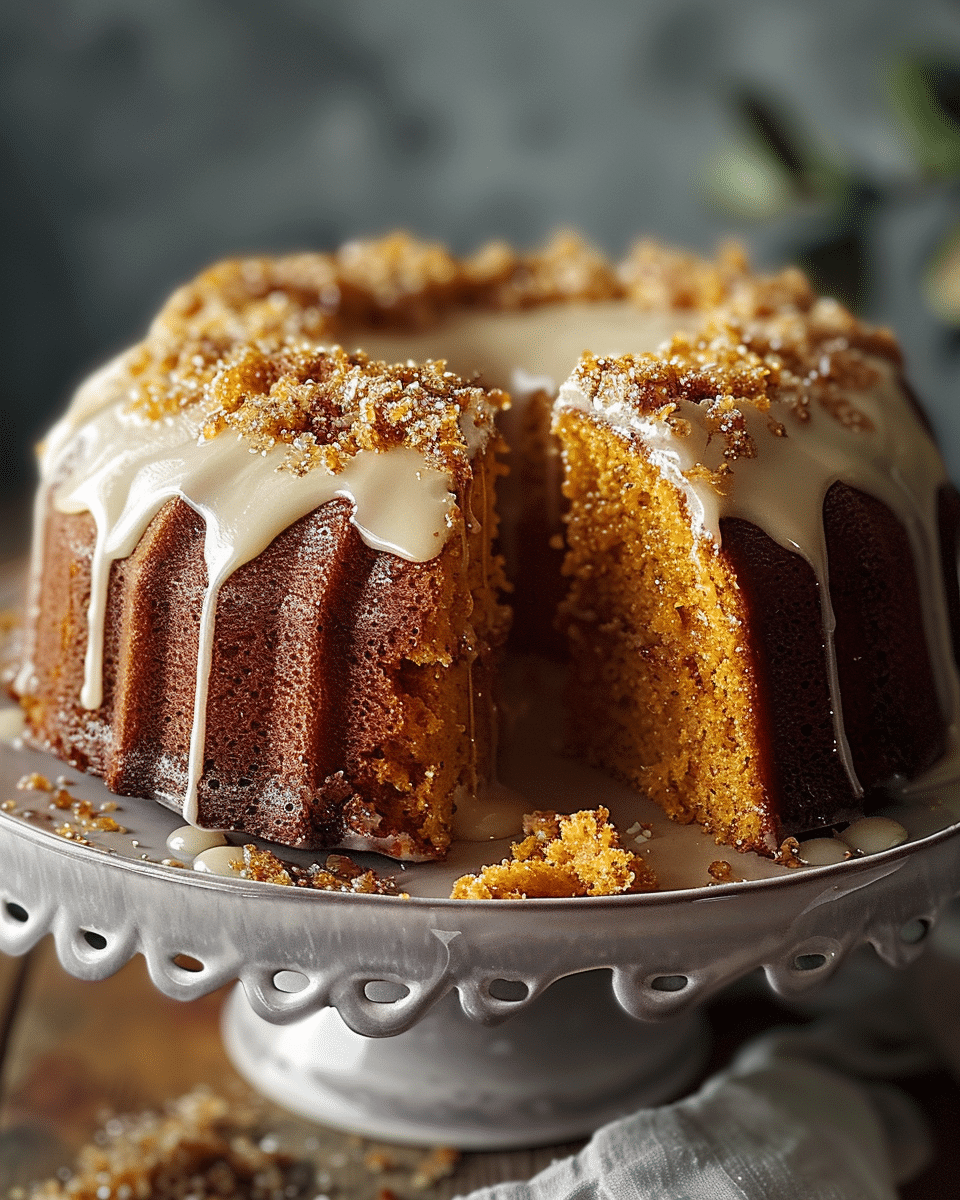 Sweet Potato Honeybun Cake
