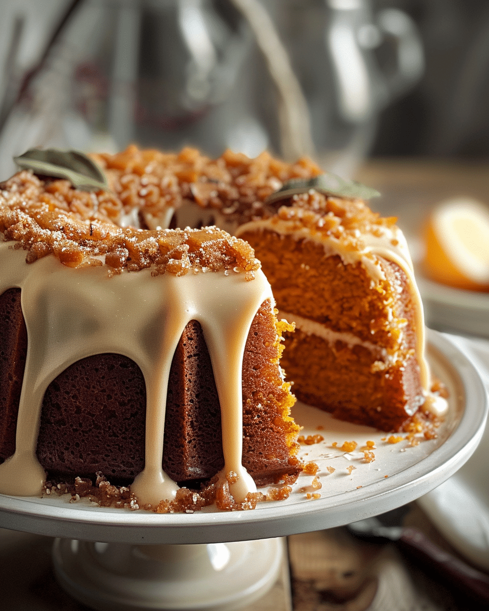 Sweet Potato Honeybun Cake