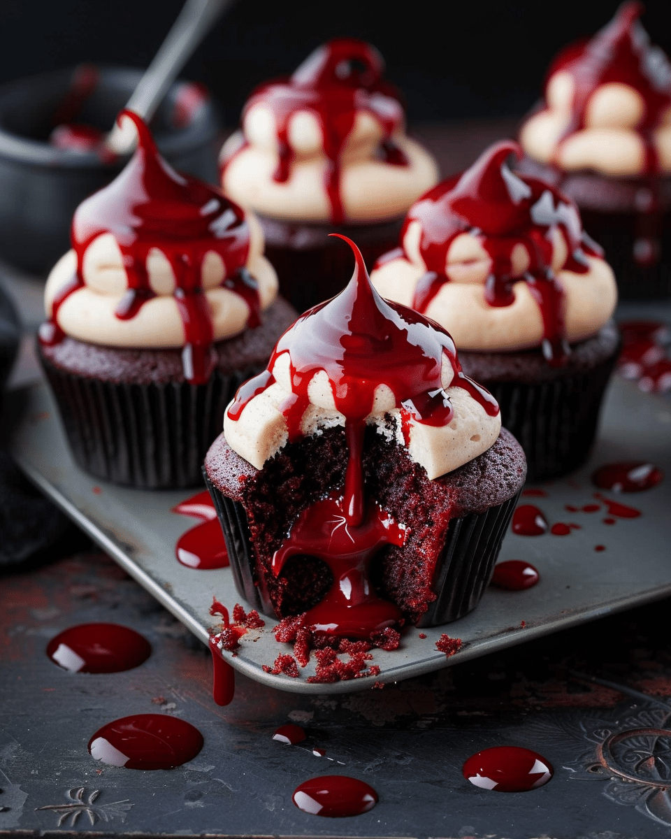 Vampire Bite Halloween Cupcakes: A Spooky Delight with a Deliciously Sinister Twist