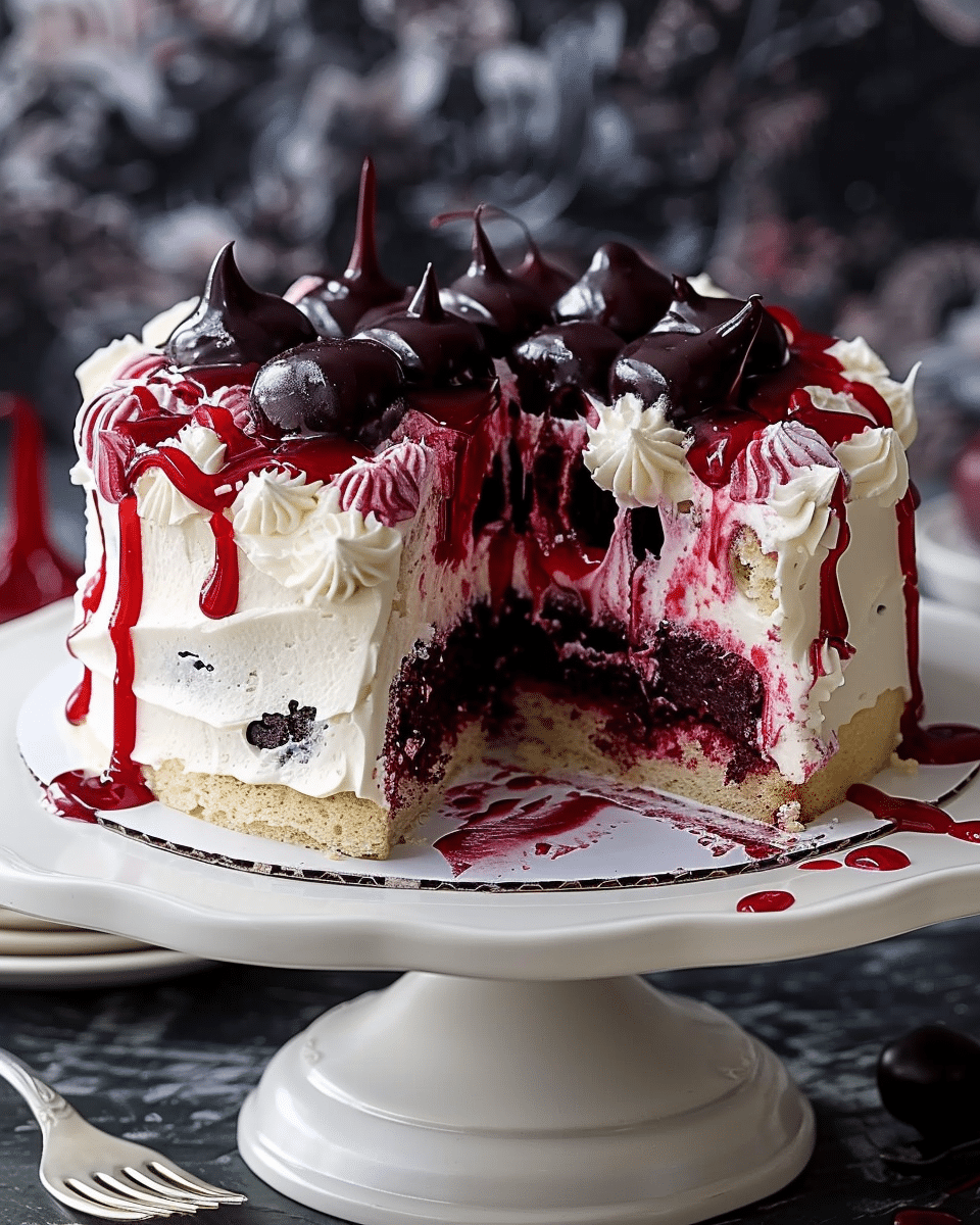 Vampire Poke Cake