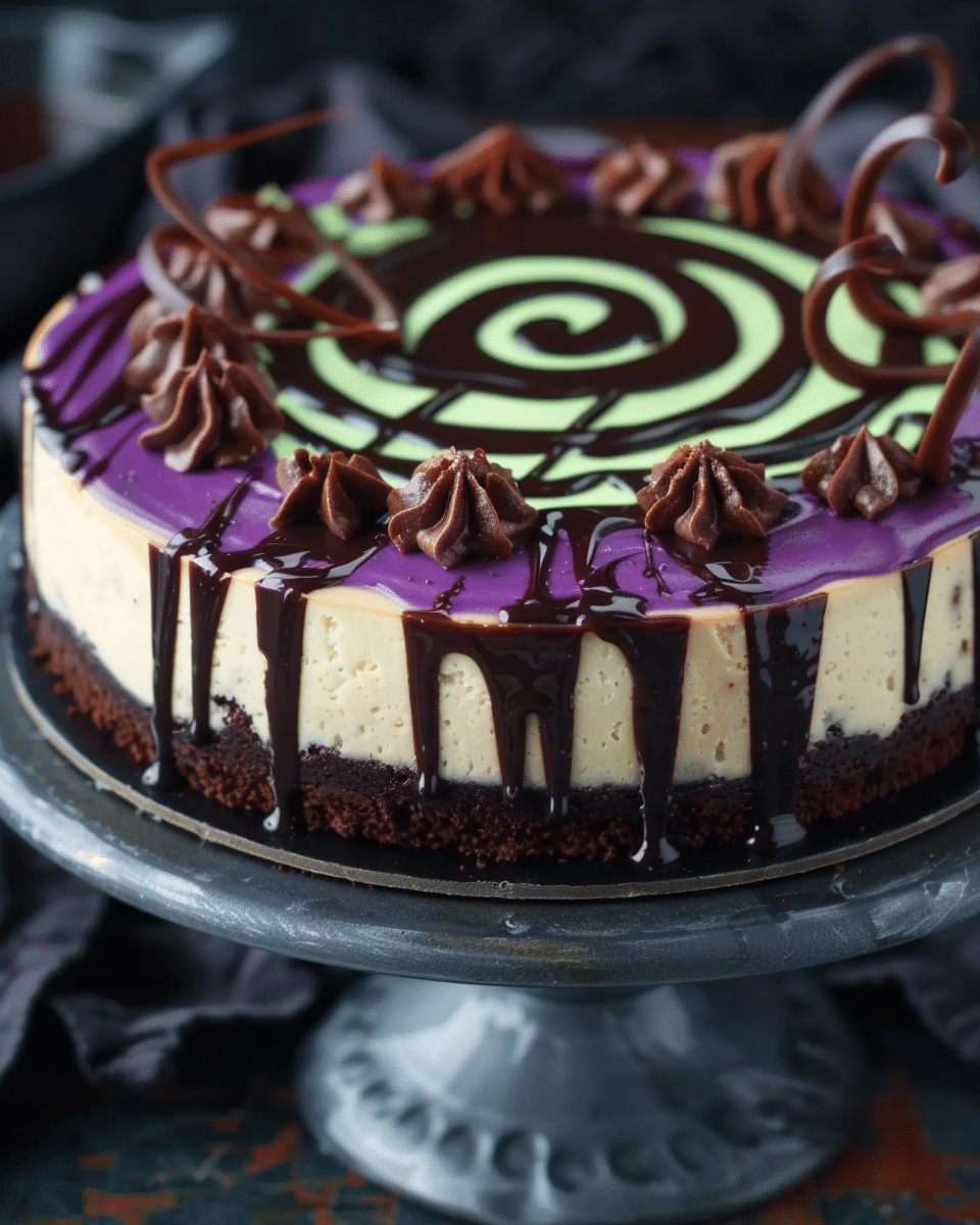 Witch Cauldron Cheesecake