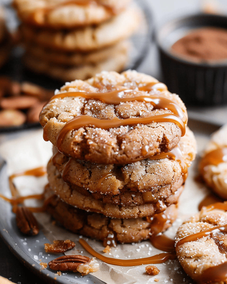 Caramel Apple Cider Cookies