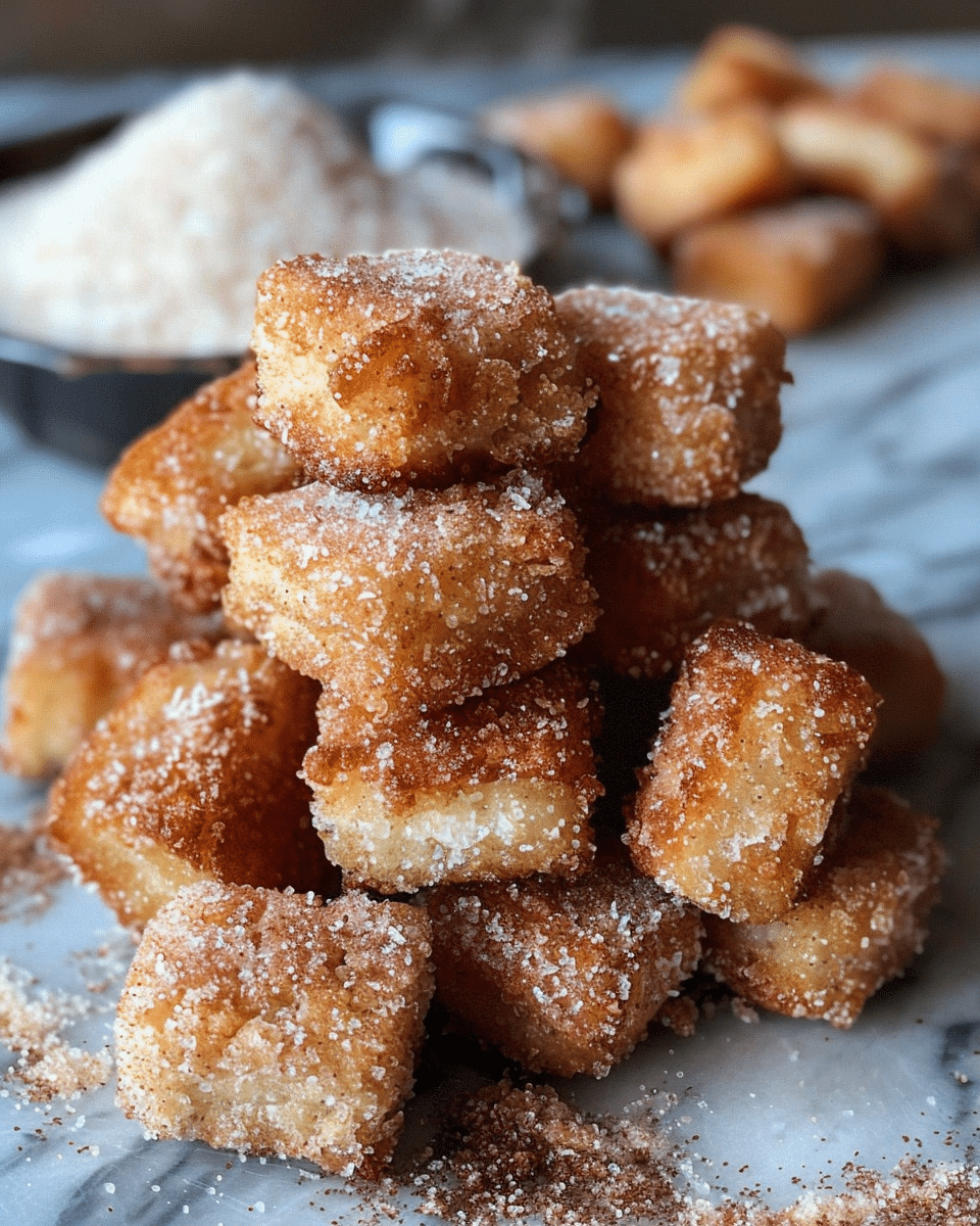 Amazing Cinnamon Sugar Churro Bites (Baked Not Fried!)