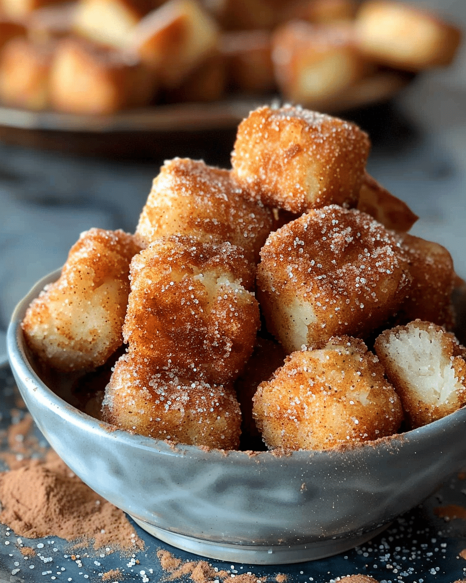 Amazing Cinnamon Sugar Churro Bites (Baked Not Fried!)
