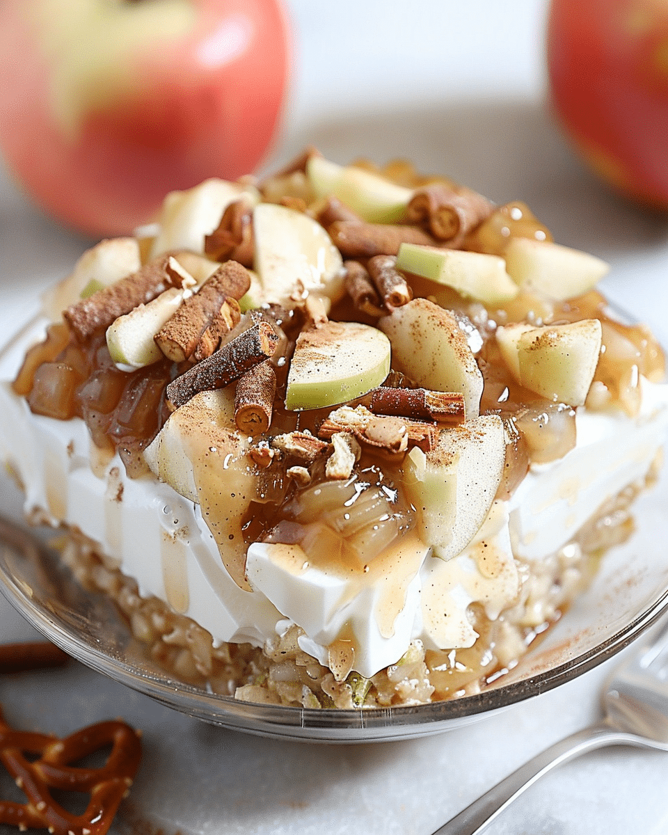 Apple Cinnamon Pretzel Salad
