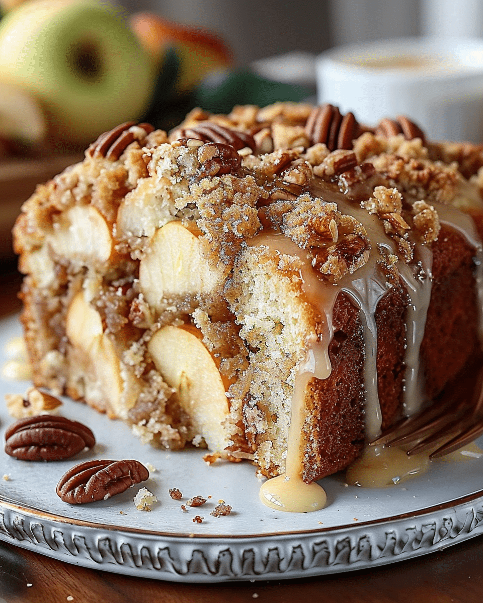 Apple Pecan Crumb Cake