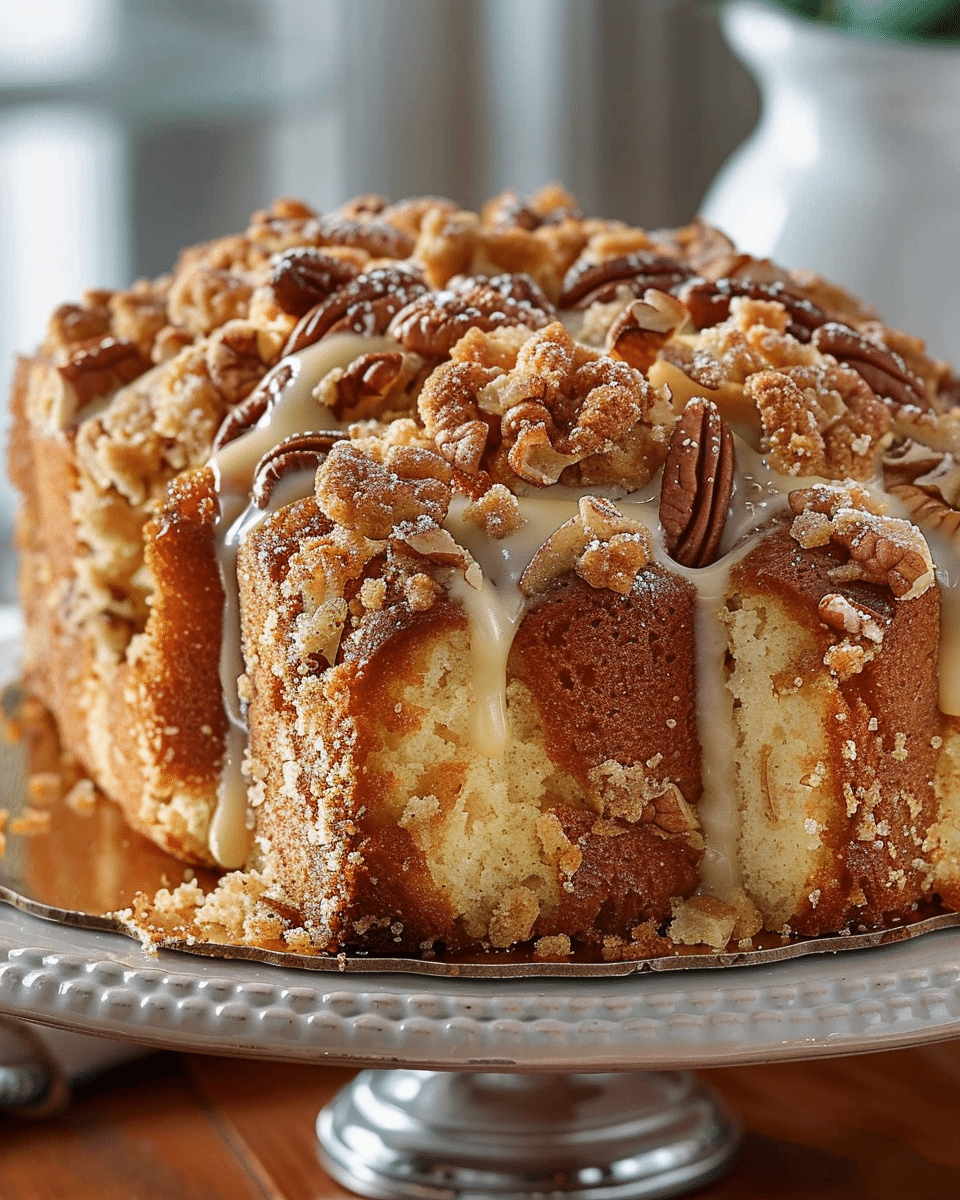 Apple Pecan Crumb Cake